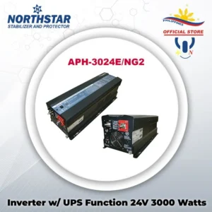 NORTHSTAR UPS w/ AVR & AGS, Battery Priority & Solar Enhanced 3KW 24VDC 220Vac APH-3024E/NG2