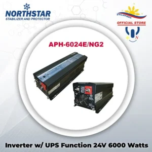 NORTHSTAR UPS w/ AVR & AGS, Battery Priority & Solar Enhanced 6000W 24VDC 220VAC APH-6024E/NG2