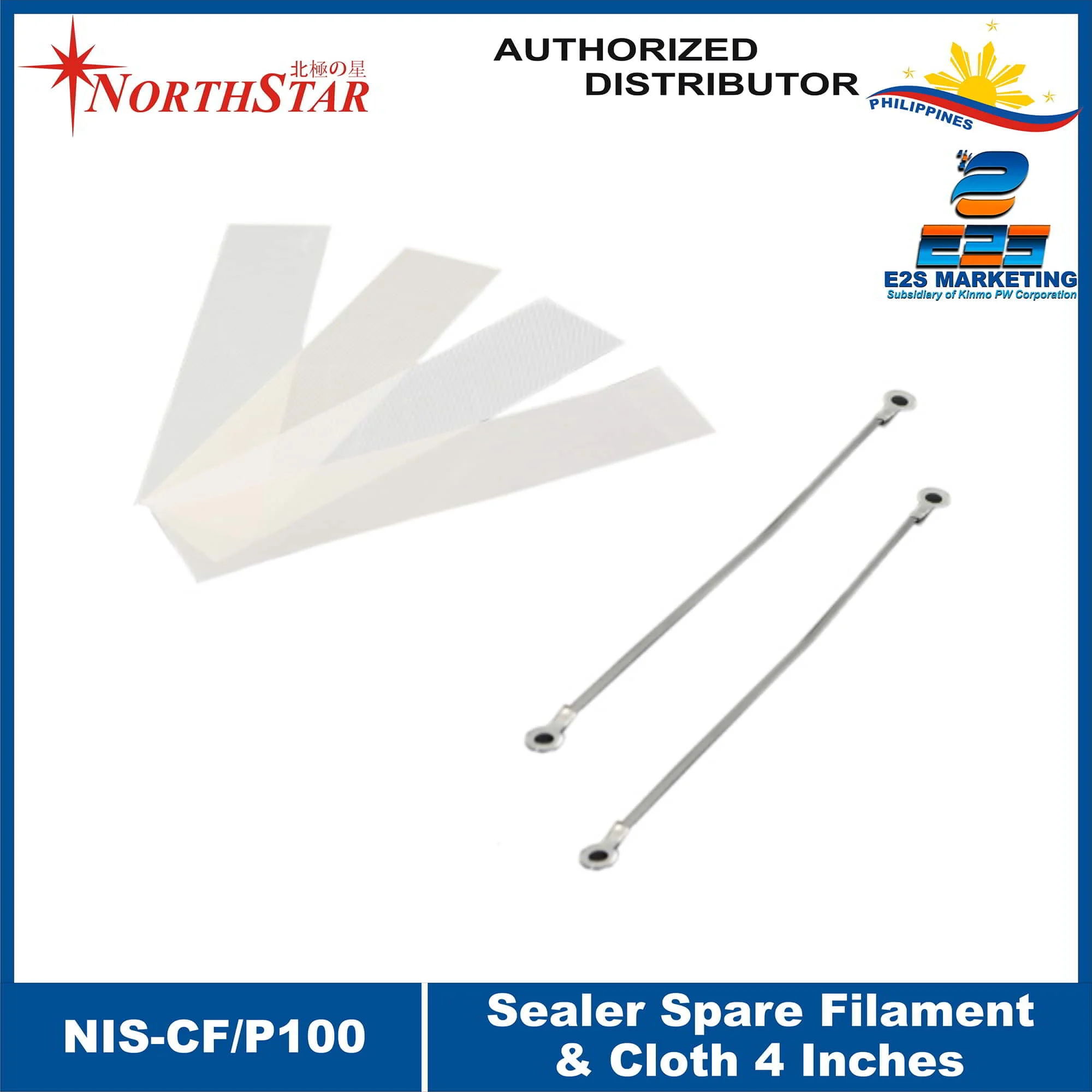 Northstar Spare Filament & Cloths 4 Inches NIS-CF/P100