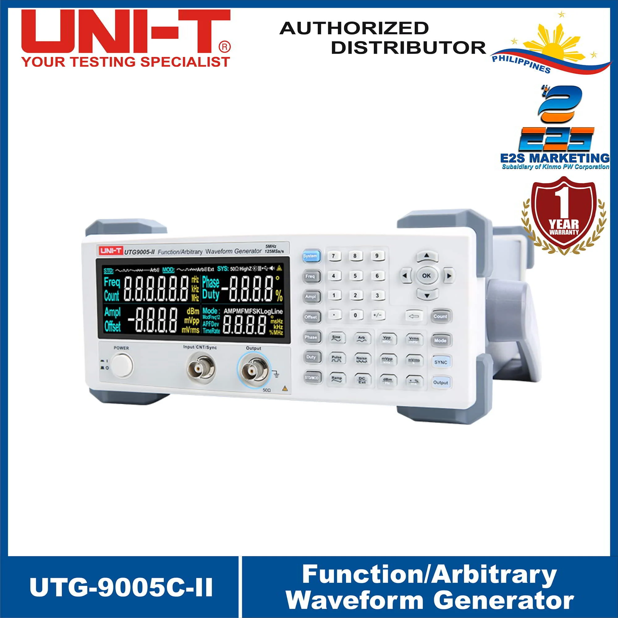 UNI-T Function / Arbitrary Waveform Generator UTG-9005C-II