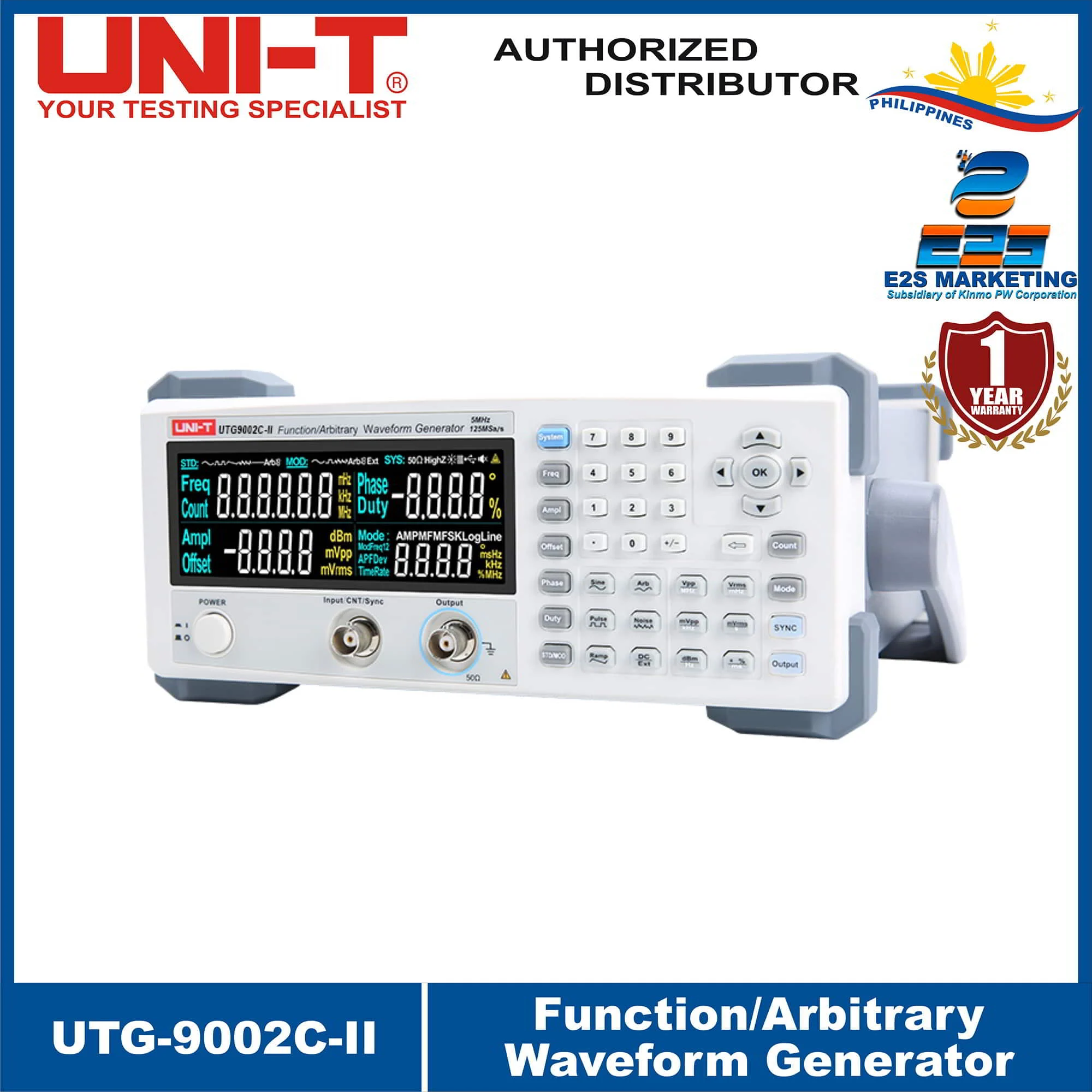 UNI-T Function / Arbitrary Waveform Generator UTG-9002C-II