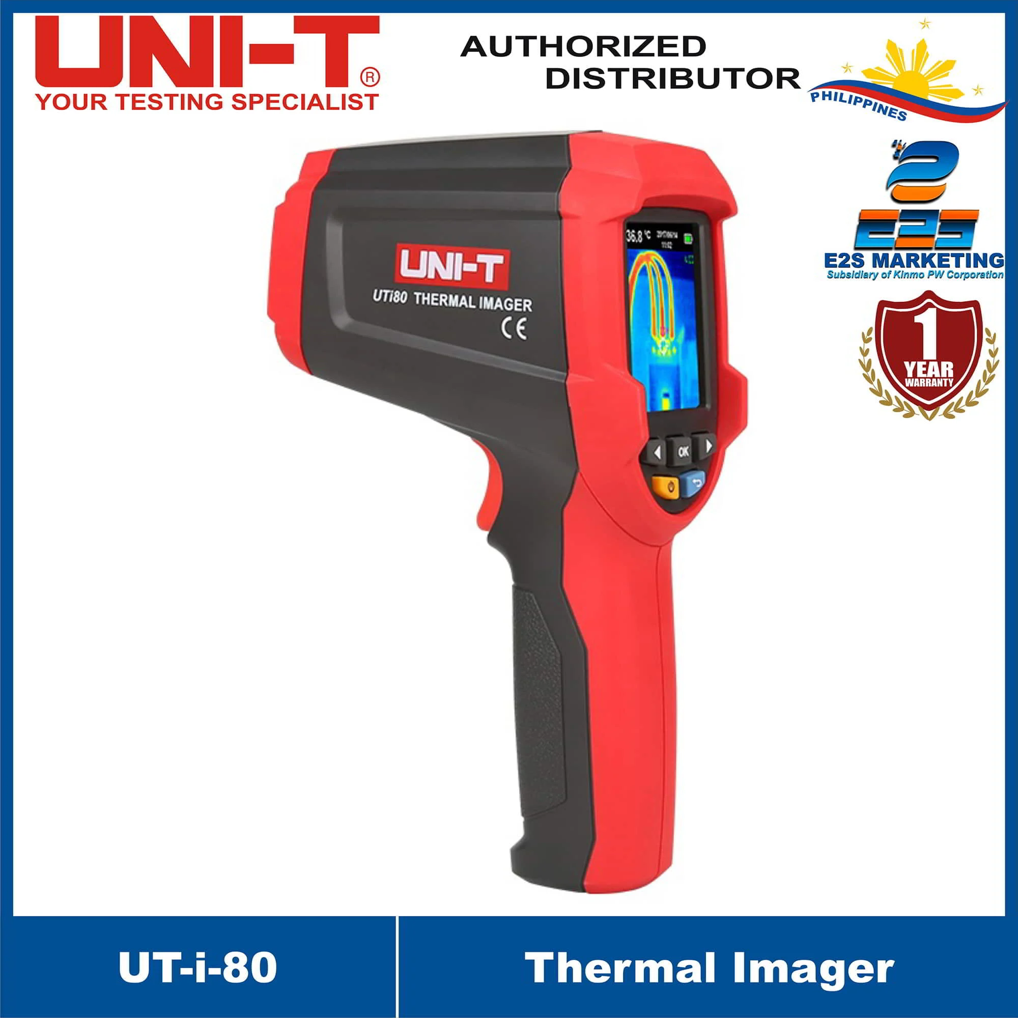 UNI-T UTi80 Thermal Imager  Infrared Thermometer Thermal Imaging -30℃~400℃ UT-I-80