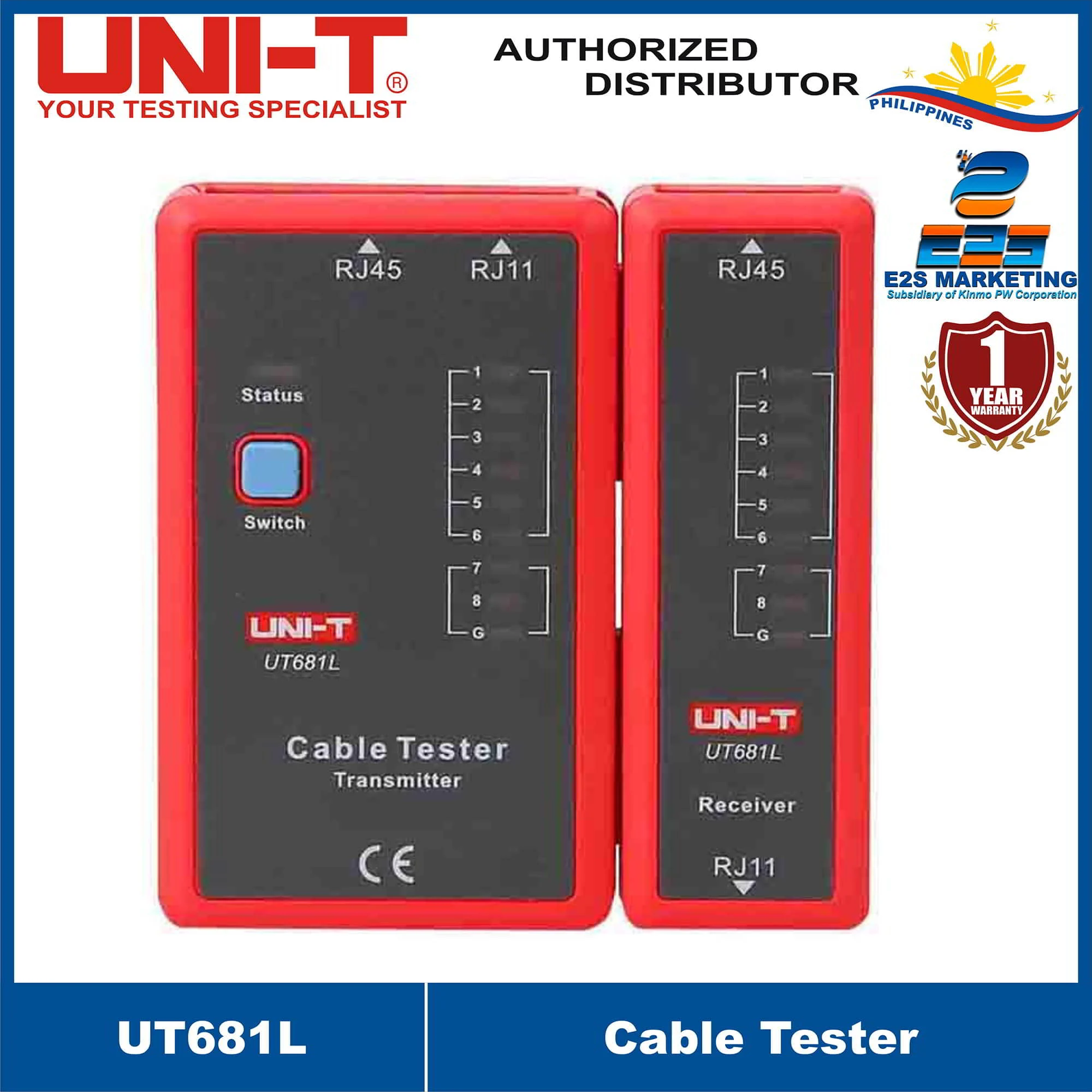UNI-T UT681L Cable Tester Auto check of open/short/crossover circuit UT-681L