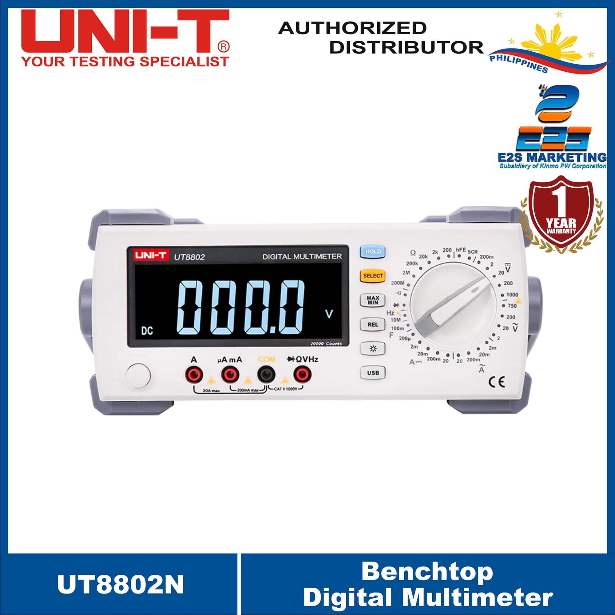 UNI-T Benchtop Digital Multimeter UT-8802N