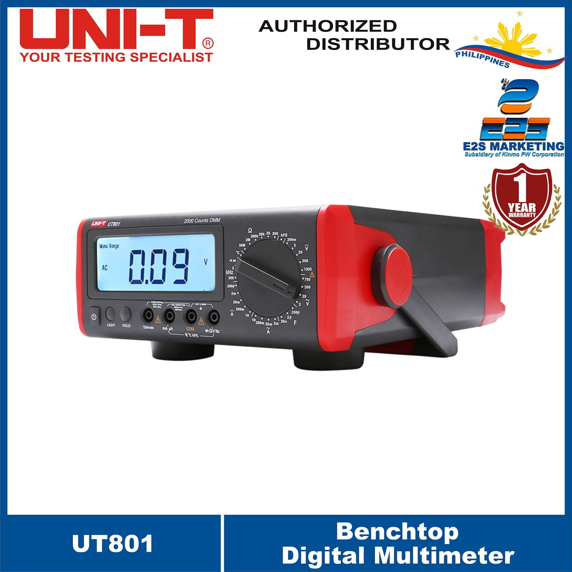 UNI-T Bench Type Digital Multi-Purpose Tester UT-801