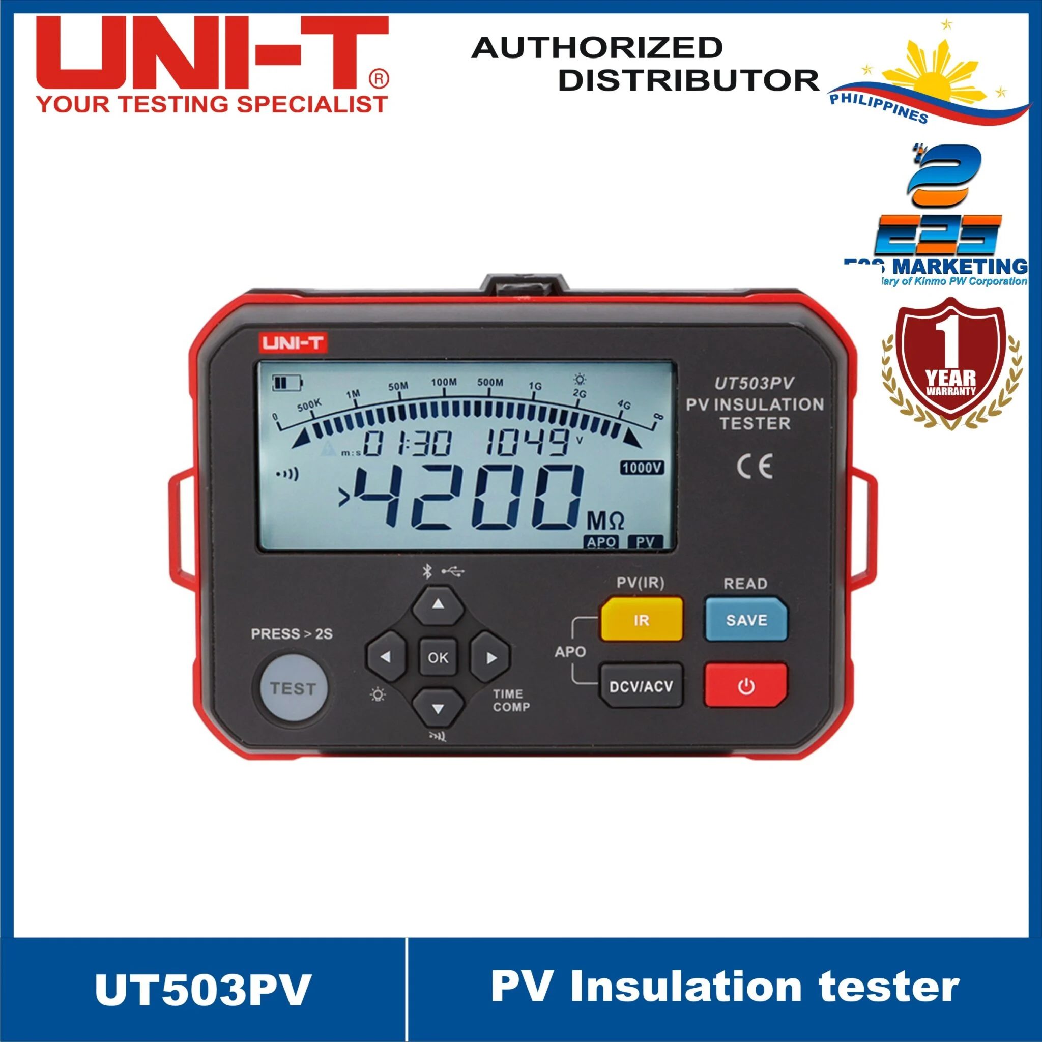 UNI-T UT503PV PV Insulation Tester