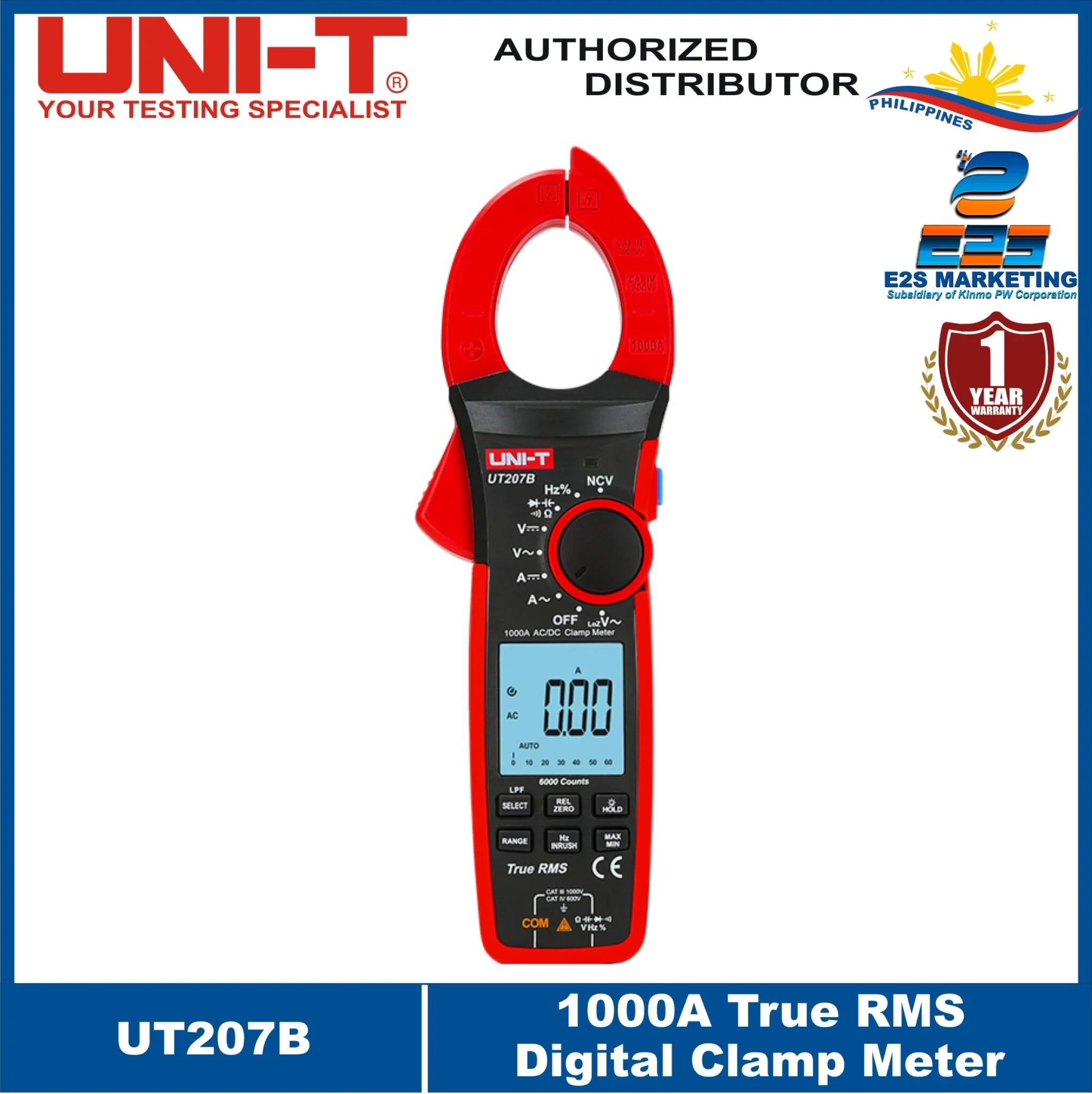 UNI-T UT207B 1000A True RMS Digital Clamp Meters