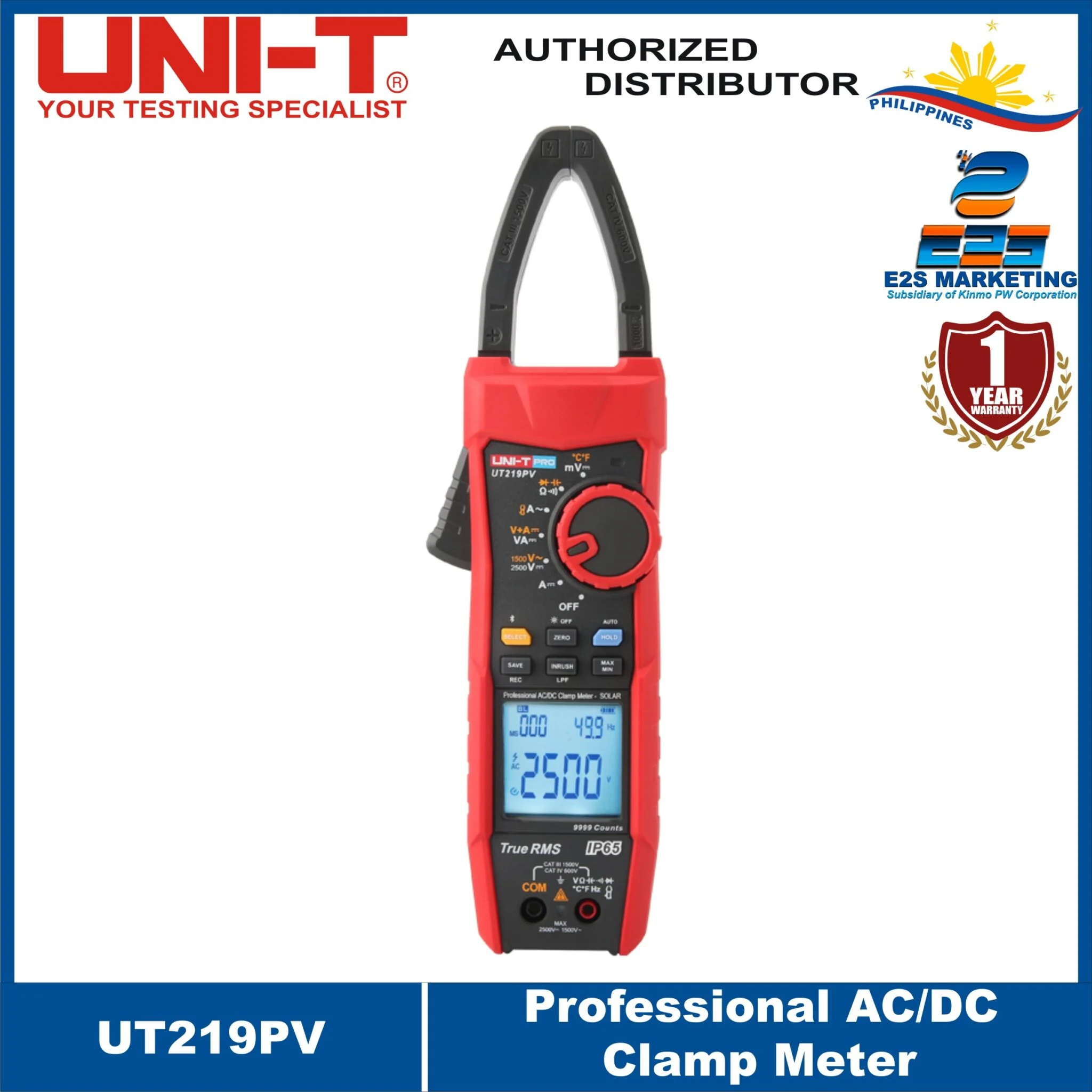 UNI-T UT-219PV Professional AC/DC Clamp Meter UT219PV
