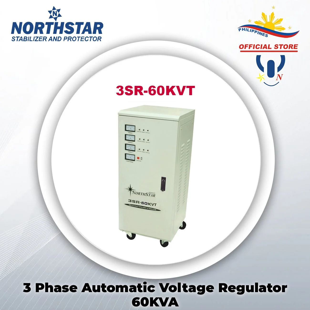 NORTHSTAR Three Phase AVR 60KW 160~260 Vac Input/220 Vac Output 3SR-60KVT/220