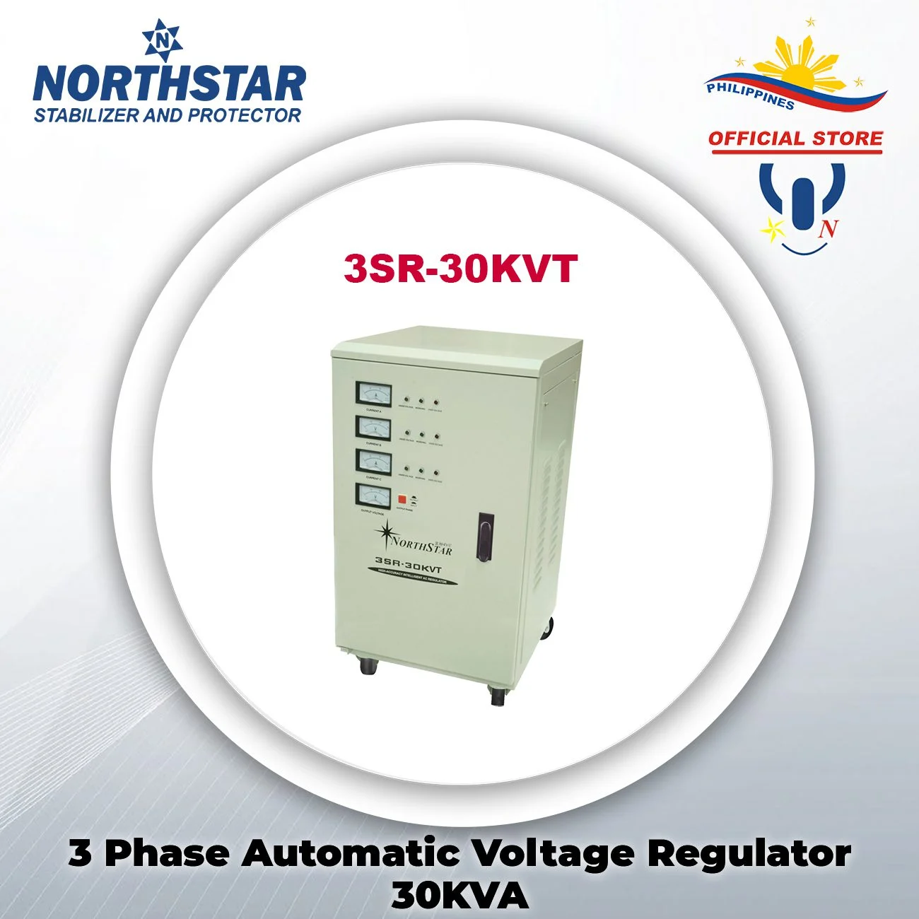 NORTHSTAR Three Phase AVR 30KW 160~260 Vac Input/220 Vac Output 3SR-30KVT/220