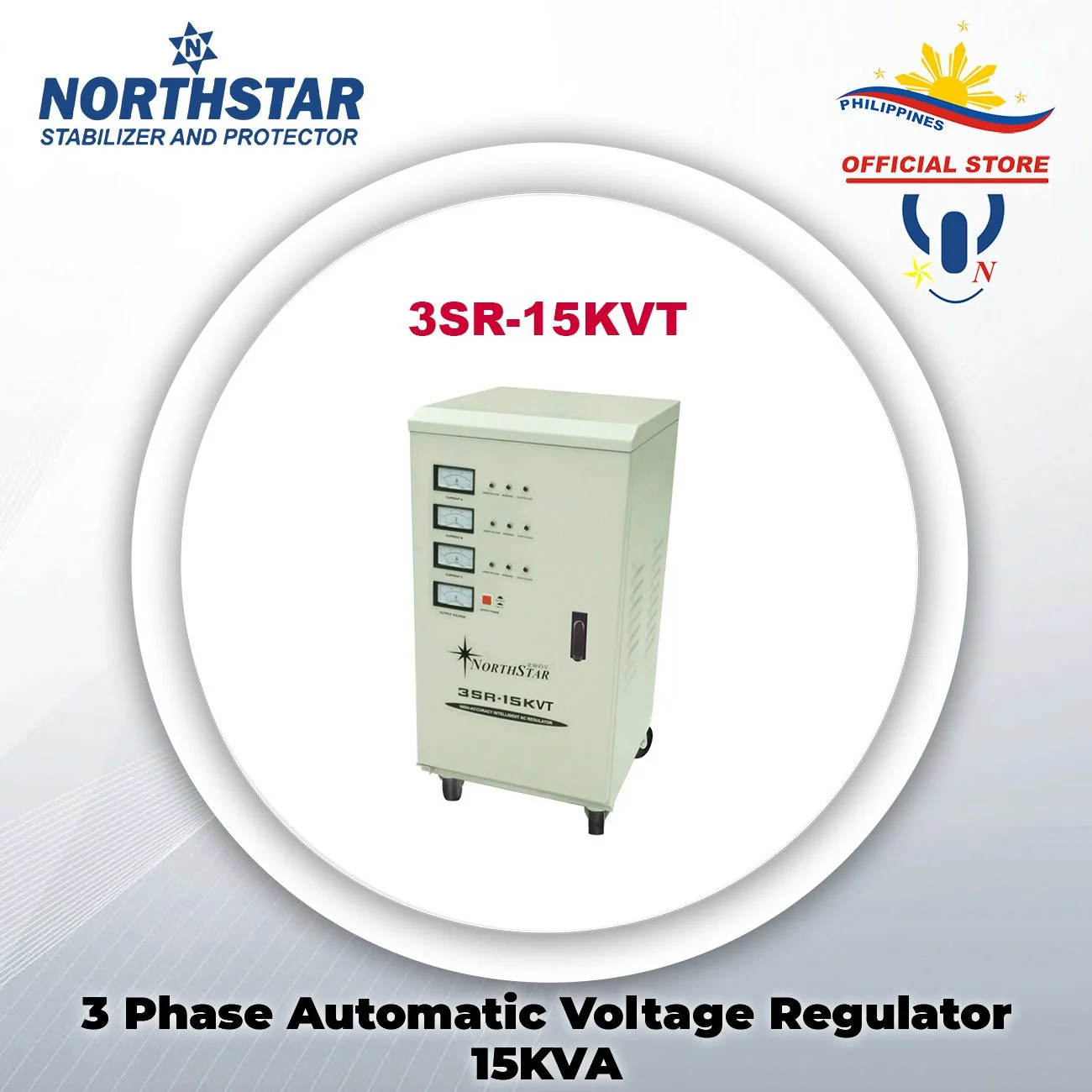 NORTHSTAR Three Phase AVR 15KW 160~260 Vac Input/220 Vac Output 3SR-15KVT/220
